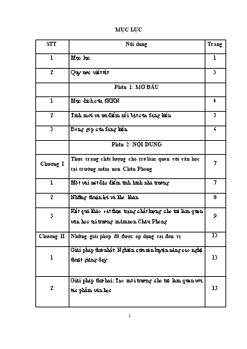 Sáng kiến kinh nghiệm Một số biện pháp nâng cao chất lượng cho trẻ 4 - 5 tuổi làm quen văn học