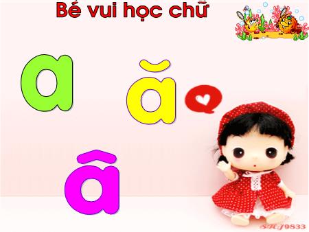 Bài giảng Mầm non Lớp Lá - Bé vui học chữ: A, â