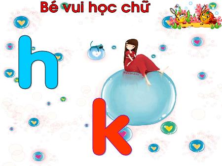 Bài giảng Mầm non Lớp Lá - Bé vui học chữ: H, k