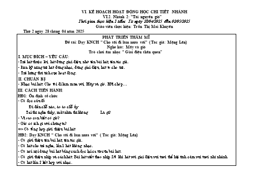 Giáo án Mầm non Lớp Mầm - Nhánh 2: Tài nguyên gió - Năm học 2024-2025 - Trần Thị Mai Khuyên