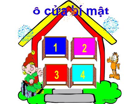 Slide PowerPoint Mầm non Lớp Mầm - Trò chơi: Ô cửa bí mật