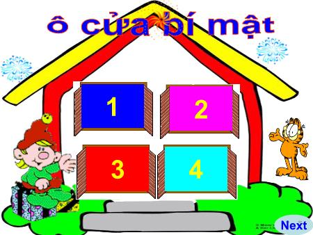 Slide PowerPoint Trò chơi Mầm non Lớp Lá - Trò chơi: Ô của bí mật