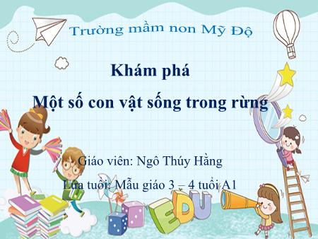 Bài giảng Mầm non Lớp Mầm - Khám phá : Một số con vật sống trong rừng - Ngô Thúy Hằng